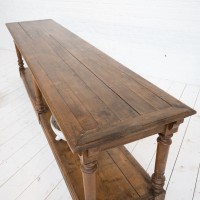 Oak draper's table, late 19th century