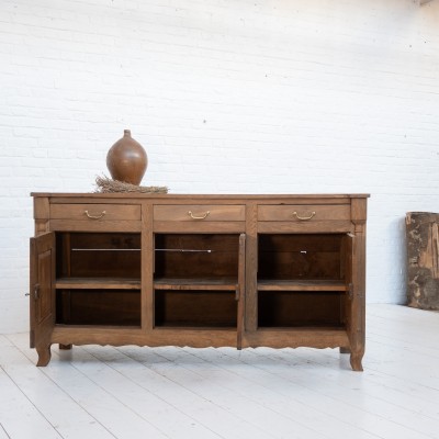 Oak 3-door sideboard, 19th century