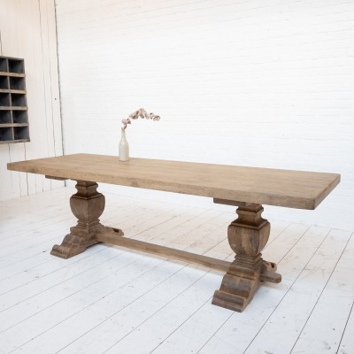 Grande table de monastère en chêne