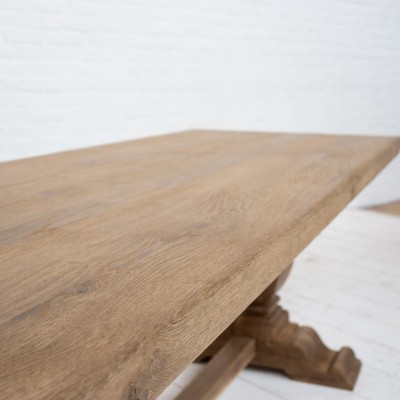 Large oak  French monastery table