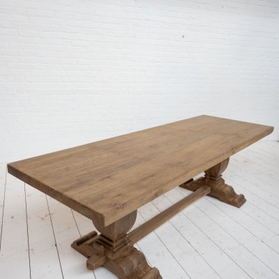 Large oak  French monastery table