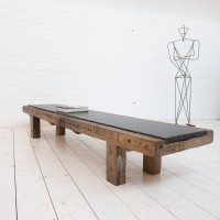 Grande table basse primitive