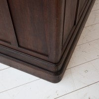 Antique oak and stone counter, 1900