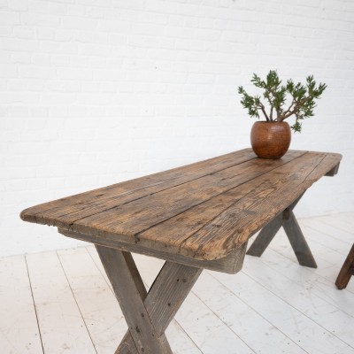 Primitive wooden console, 1930