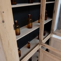 Large 4-door wooden display case