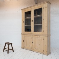 Large 4-door wooden display case