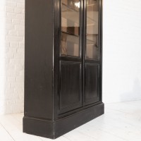 Napoleon III blackened pearwood 2-door bookcase