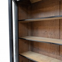 Napoleon III blackened pearwood 2-door bookcase