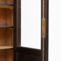 Napoleon III blackened pearwood 2-door bookcase