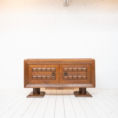 Oak sideboard Charles DUDOUYT style c.1940