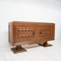 Oak sideboard Charles DUDOUYT style c.1940