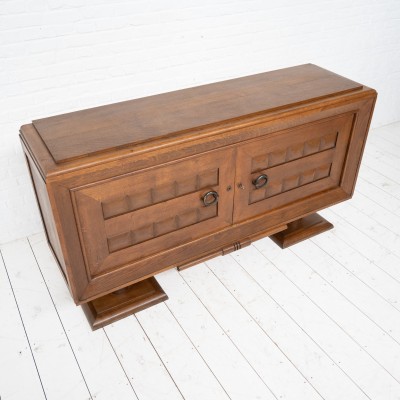 Oak sideboard Charles DUDOUYT style c.1940