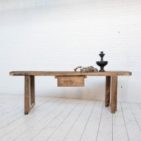 Early 20th century oak console table