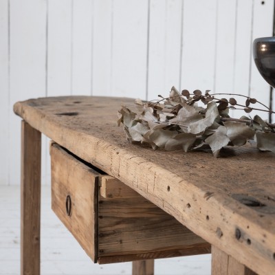 Early 20th century oak console table