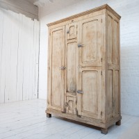 Early 20th century antique wooden ice chest