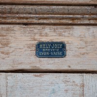 Early 20th century antique wooden ice chest