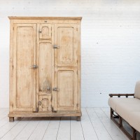 Early 20th century antique wooden ice chest