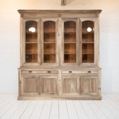 Large walnut bookcase, 1930