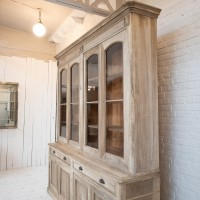 Large walnut bookcase, 1930