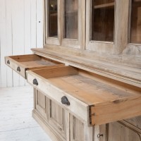 Large walnut bookcase, 1930