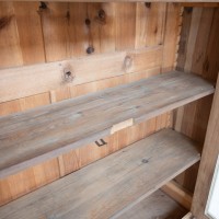 Large walnut bookcase, 1930