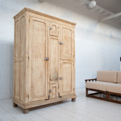 Early 20th century antique wooden ice chest