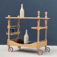 GUILLERME and CHAMBRON Bar cart drinks or trolley C.1950