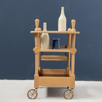 GUILLERME and CHAMBRON Bar cart drinks or trolley C.1950