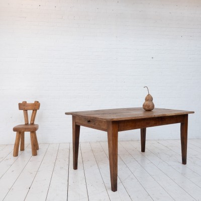 Wooden farm table, 19th century