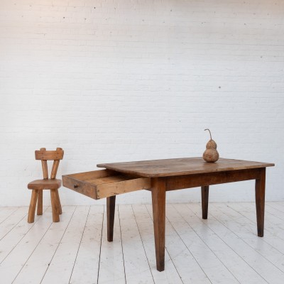 Wooden farm table, 19th century