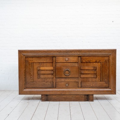 French oak sideboard DUDOUYT  style C. 1940