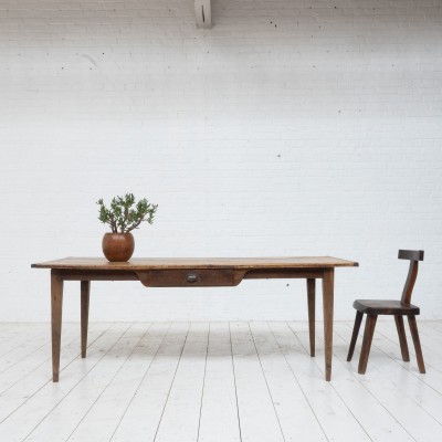 Ancienne Table de ferme en bois, 19ème