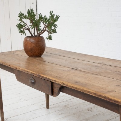 Ancienne Table de ferme en bois, 19ème