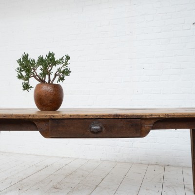 Ancienne Table de ferme en bois, 19ème