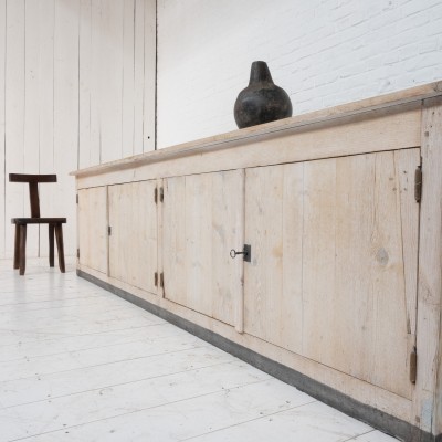 Large 4-door sideboard, early 20th century