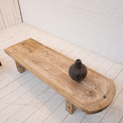 Grande table basse en bois, début 20ème