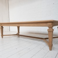 Ancienne table en chêne banque de France, début 20ème