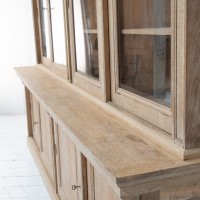 Antique oak bookcase with sliding doors, 1930