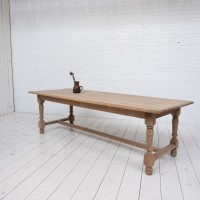 Grande table en chêne, début 20ème