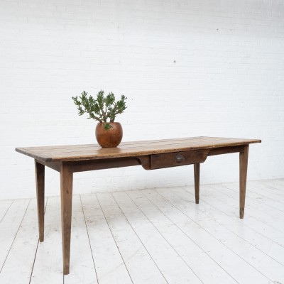 Wooden farm table, 19th century