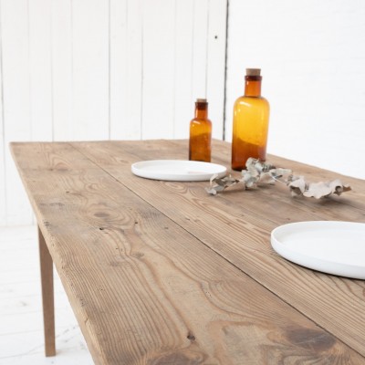 Large oak and fir farmhouse table, 1930