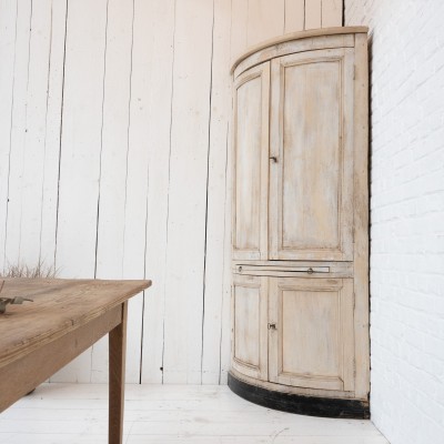 Wooden corner cabinet circa 1900