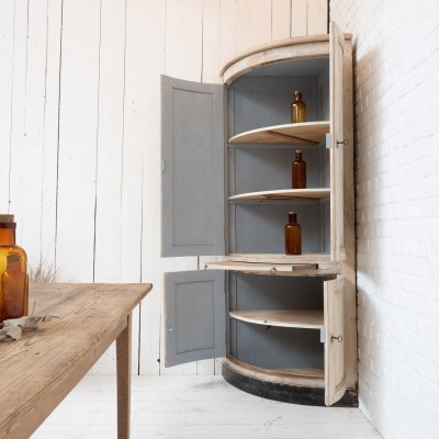 Wooden corner cabinet circa 1900