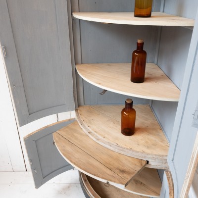 Wooden corner cabinet circa 1900