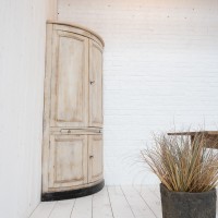 Wooden corner cabinet circa 1900