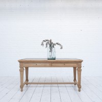 Oak Banque de France table / console, early 20th century