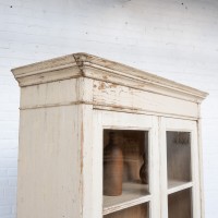 Antique two-door wooden display case, 1930