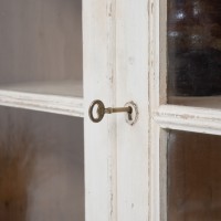 Antique two-door wooden display case, 1930