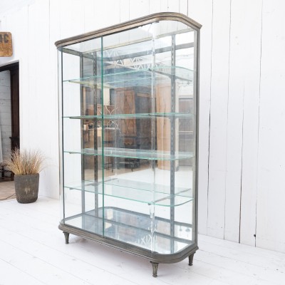 French brass display cabinet, 1940