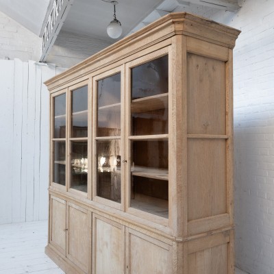 Antique 8-door oak bookcase, 1900